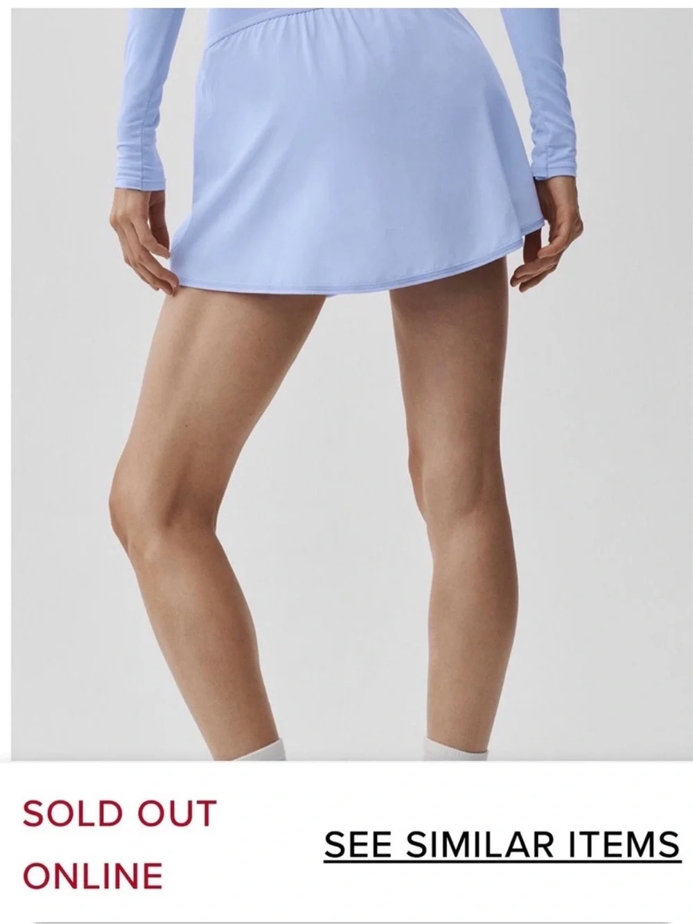Alo Match Point Tennis Skirt NWT Light Provence Blue